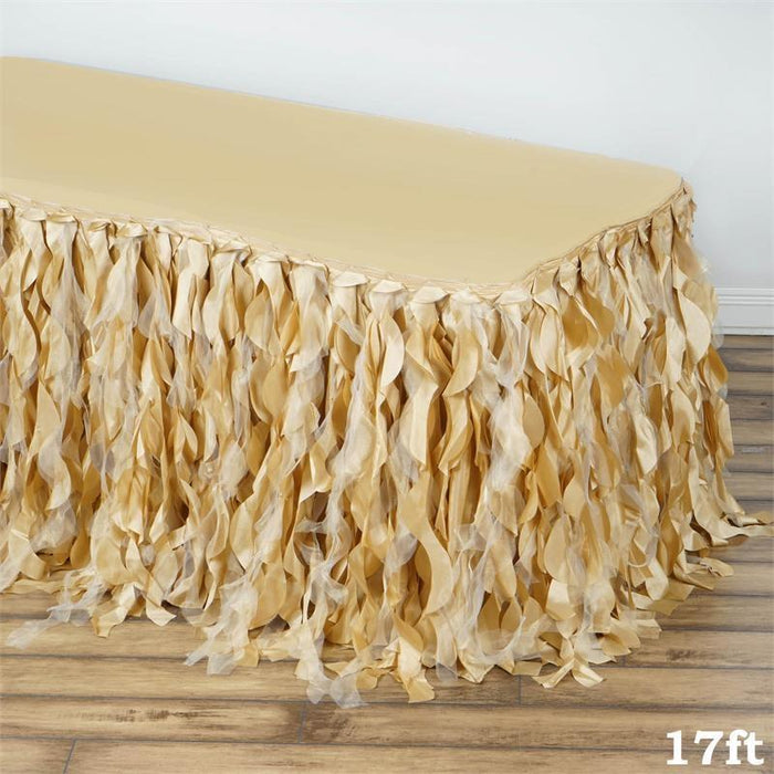 Taffeta Curly Table Skirt SKT_03_007_17