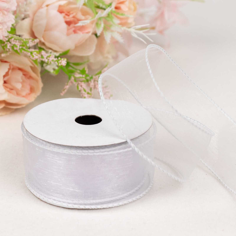 1 1/2" x 10 yards Wired Organza Ribbon