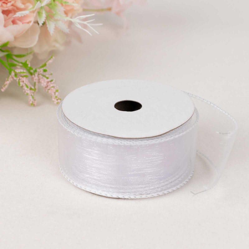1 1/2" x 10 yards Wired Organza Ribbon