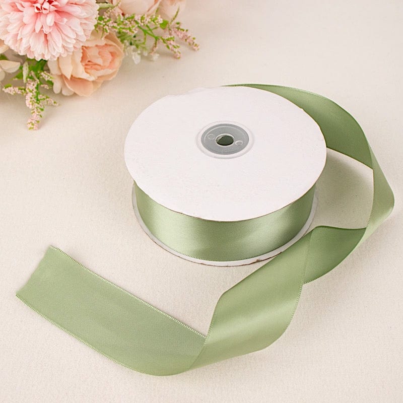 1 1/2" x 50 yards Single Side Satin Ribbon RIB_SATN_15_SAGE