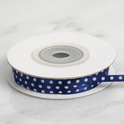 1/8" x 25 yards Single Side Satin Polka Dot Ribbon RIB_DOT0108_NAVY
