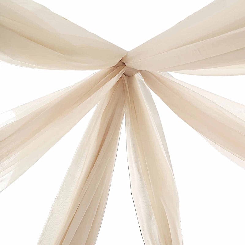1 Panel 10 x 20 ft Premium Sheer Voile Ceiling Curtain Drape