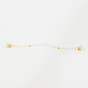 10 Acrylic 10" Crystal Beaded Napkin Rings with Gold Accents - Clear NAP_RING_BEAD01_CLR