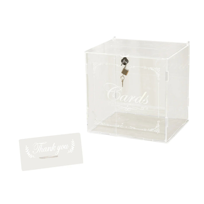 Clear Acrylic Box with Lock