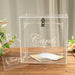 10" Acrylic Money Card Box with Lock and Thank You Sign - Clear WED_RCPT_SIGN_ACRY01_CLR