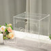 10" Acrylic Money Card Box with Lock and Thank You Sign - Clear WED_RCPT_SIGN_ACRY01_CLR