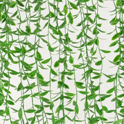 10 Artificial Weeping Willow Leaves Hanging Vines with Stems - Green ARTI_GRN_HANG01_39