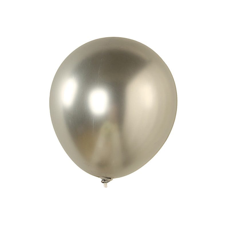 10 Biodegradable Party Balloons BLOON_BIO_PRL_18_SILV