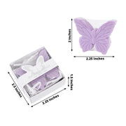 10 Butterfly Unscented Soap Party Favors with Gift Boxes - White