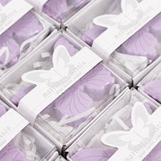 10 Butterfly Unscented Soap Party Favors with Gift Boxes - White