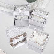 10 Butterfly Unscented Soap Party Favors with Gift Boxes - White FAV_SOAP_BUT01_WHT