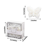 10 Butterfly Unscented Soap Party Favors with Gift Boxes - White FAV_SOAP_BUT01_WHT