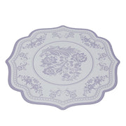 10 Cardboard Disposable Table Placemats with Damask Floral Pattern
