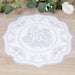 10 Cardboard Disposable Table Placemats with Damask Floral Pattern