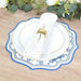 10 Cardboard Disposable Table Placemats with Damask Floral Pattern