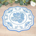 10 Cardboard Disposable Table Placemats with Damask Floral Pattern