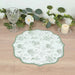 10 Cardboard Disposable Table Placemats with French Toile Pattern - Sage Green DSP_CHRG_FLOR022_SAGE