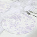 10 Cardboard Paper Placemats in French Toile Pattern - White