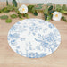 10 Cardboard Paper Placemats with French Toile Pattern - White