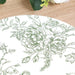 10 Cardboard Paper Placemats with French Toile Pattern - White