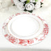 10 Cardboard Paper Placemats with French Toile Pattern - White