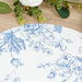 10 Cardboard Paper Placemats with French Toile Pattern - White