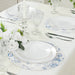 10 Cardboard Paper Placemats with French Toile Pattern - White
