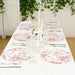 10 Cardboard Paper Placemats with French Toile Pattern - White