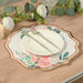 10 Cardboard Paper Placemats with Peony Flowers Print - White and Rose Gold DSP_CHRG_FLOR014_054