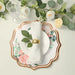 10 Cardboard Paper Placemats with Peony Flowers Print - White and Rose Gold DSP_CHRG_FLOR014_054