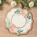 10 Cardboard Paper Placemats with Peony Flowers Print - White and Rose Gold DSP_CHRG_FLOR014_054