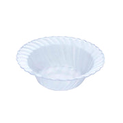 10 Clear 5 oz Flared Plastic Dessert Ice Cream Bowls - Disposable Tableware PLST_BOW15_CLR