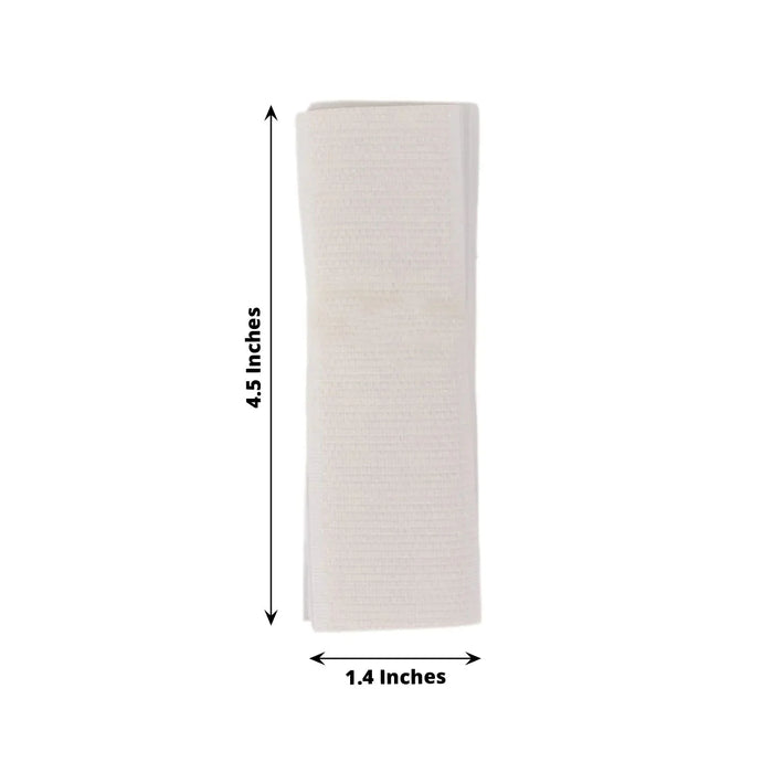 10 Double-Sided DIY Table Skirt Closure Tapes - White