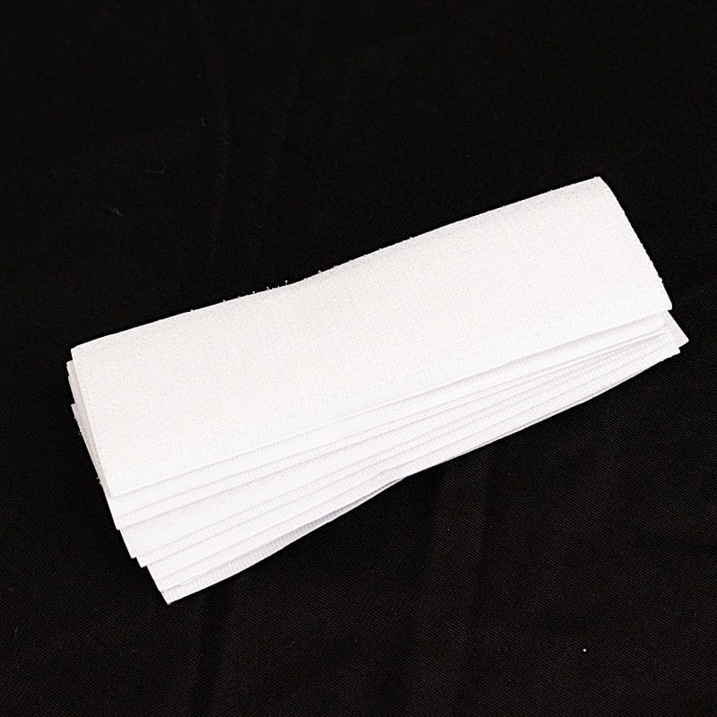 10 Double-Sided DIY Table Skirt Closure Tapes - White TAB_PLST12_TAPE