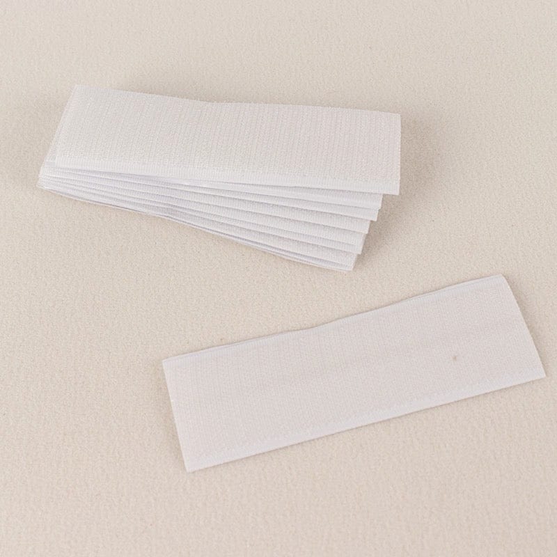 10 Double-Sided DIY Table Skirt Closure Tapes - White TAB_PLST12_TAPE