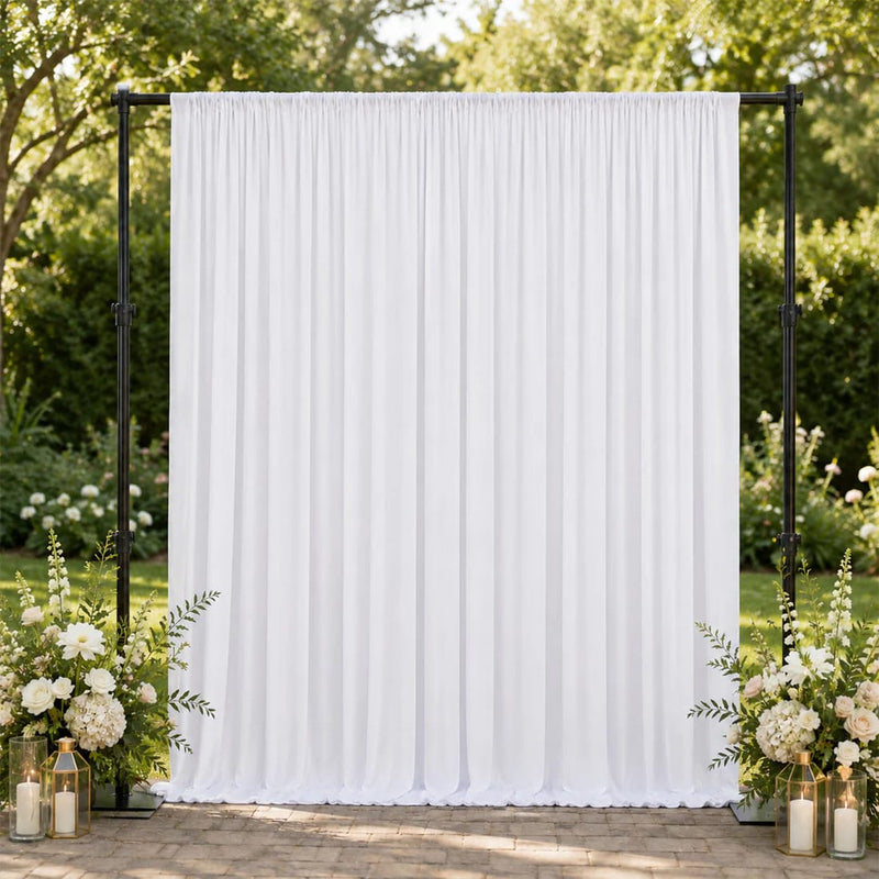 10 feet x 10 feet Spandex Backdrop Curtain with Rod Pocket