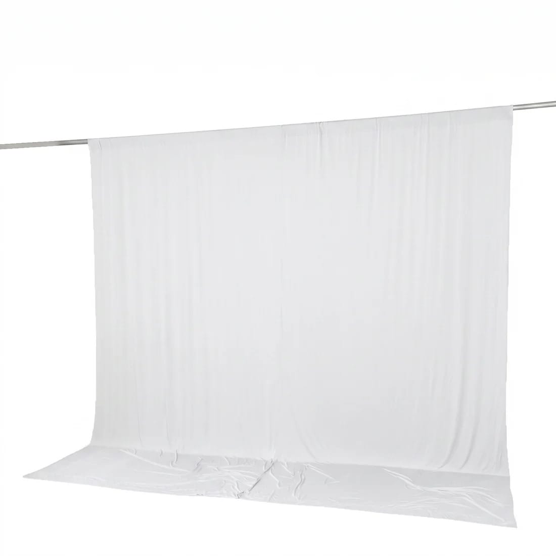 10 feet x 10 feet Spandex Backdrop Curtain with Rod Pocket