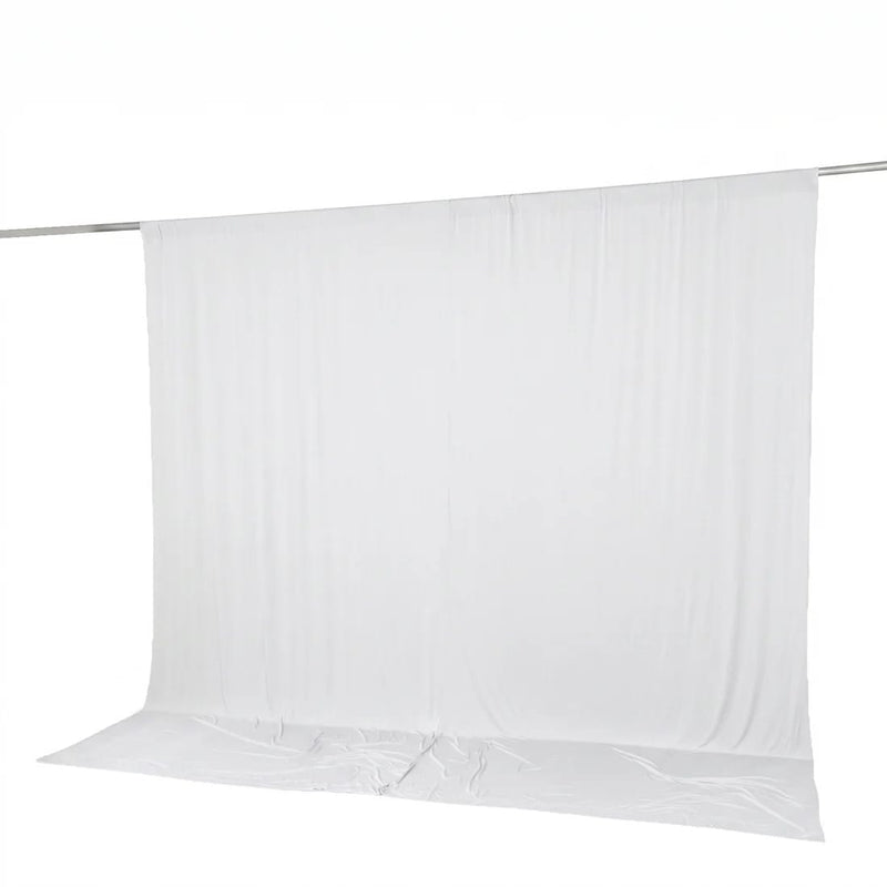 10 feet x 10 feet Spandex Backdrop Curtain with Rod Pocket