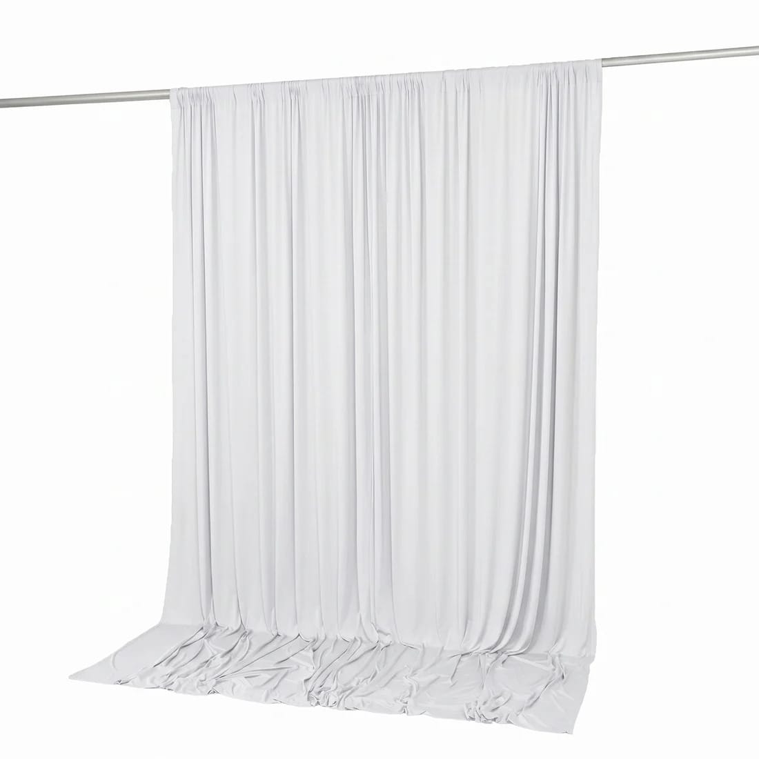 10 feet x 10 feet Spandex Backdrop Curtain with Rod Pocket