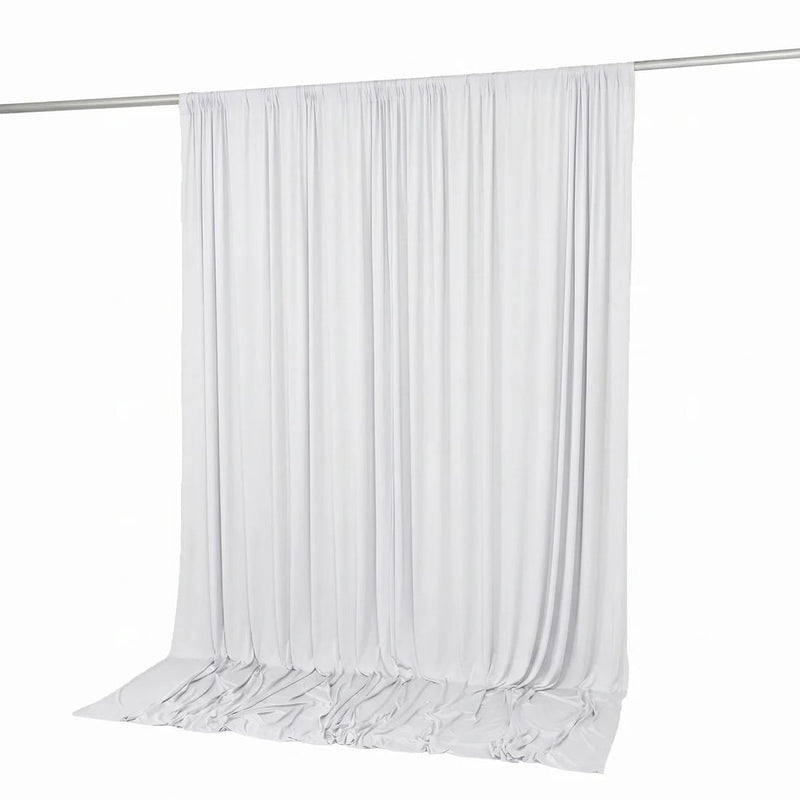 10 feet x 10 feet Spandex Backdrop Curtain with Rod Pocket