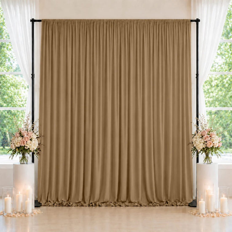 10 feet x 10 feet Spandex Backdrop Curtain with Rod Pocket