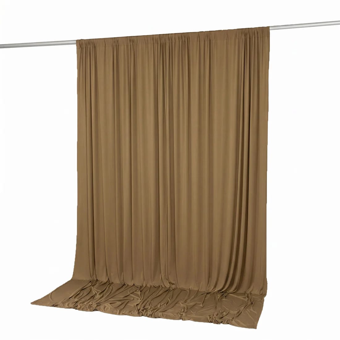 10 feet x 10 feet Spandex Backdrop Curtain with Rod Pocket