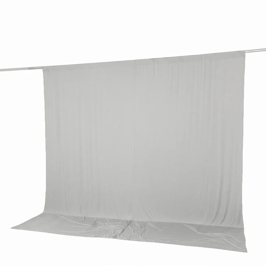 10 feet x 10 feet Spandex Backdrop Curtain with Rod Pocket
