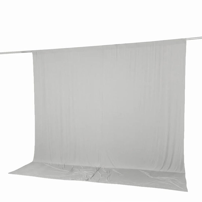 10 feet x 10 feet Spandex Backdrop Curtain with Rod Pocket