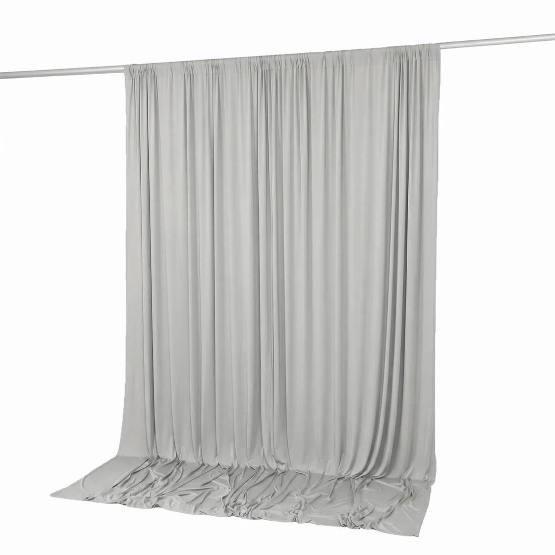 10 feet x 10 feet Spandex Backdrop Curtain with Rod Pocket