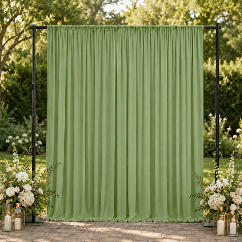 10 feet x 10 feet Spandex Backdrop Curtain with Rod Pocket