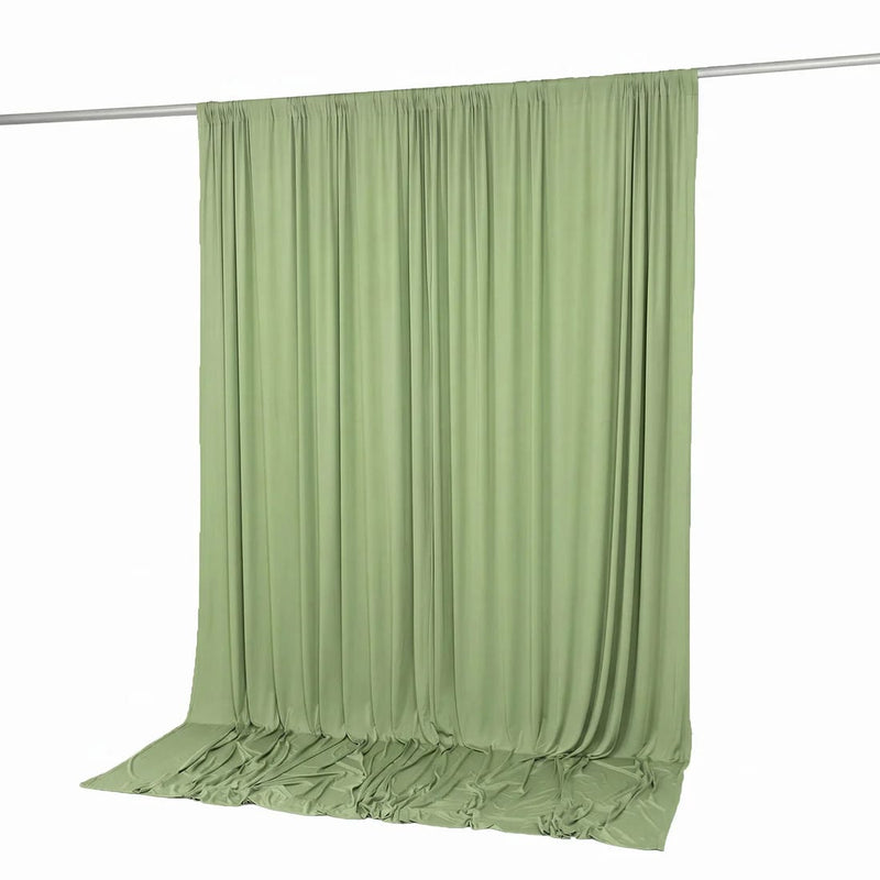 10 feet x 10 feet Spandex Backdrop Curtain with Rod Pocket