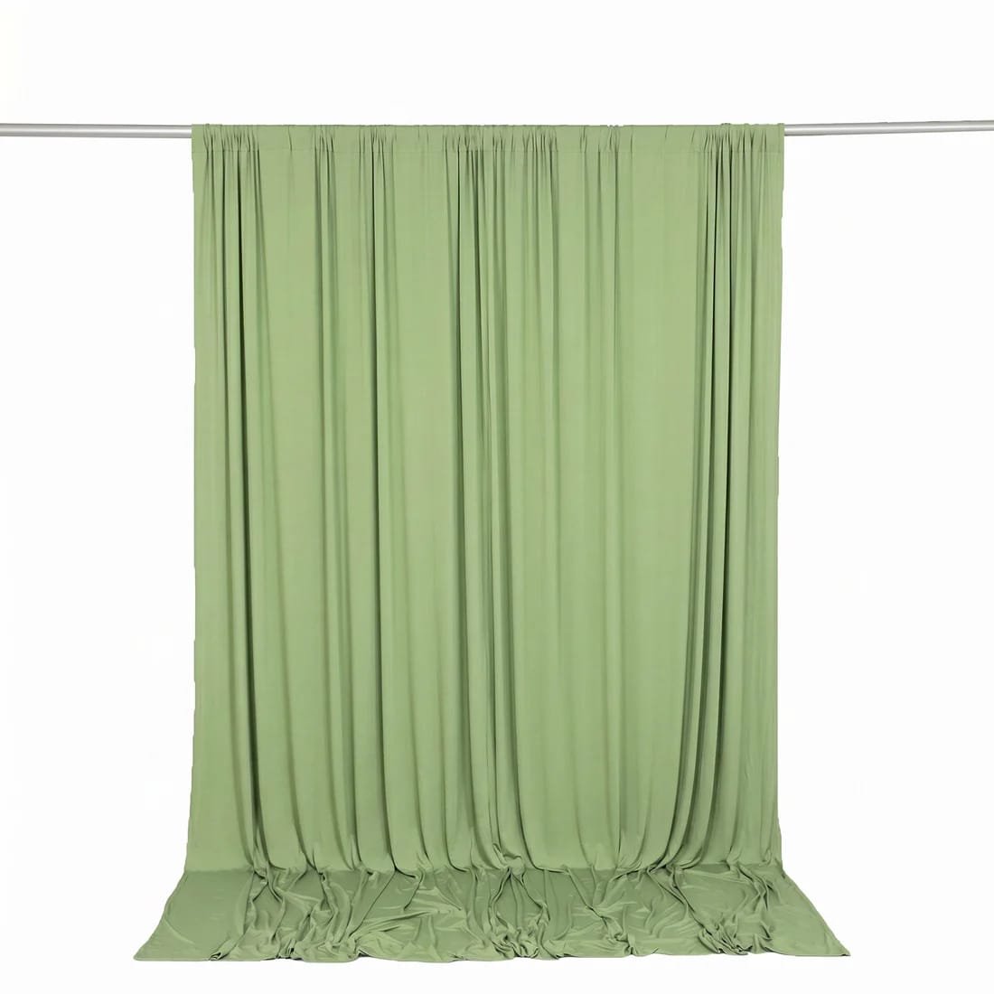 10 feet x 10 feet Spandex Backdrop Curtain with Rod Pocket