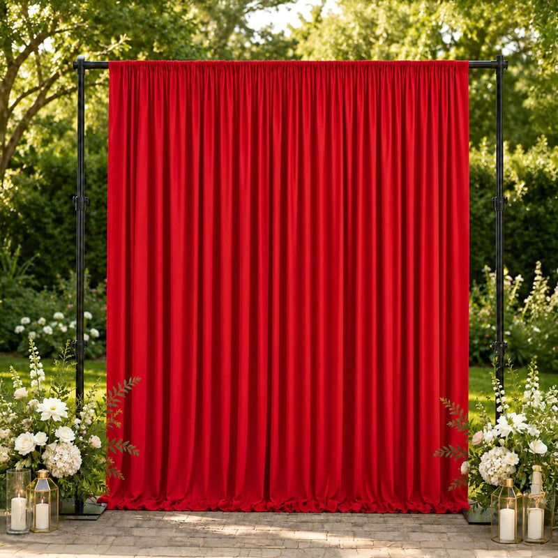 10 feet x 10 feet Spandex Backdrop Curtain with Rod Pocket