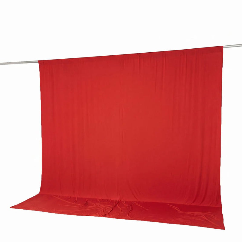 10 feet x 10 feet Spandex Backdrop Curtain with Rod Pocket